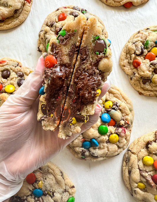 M&M Stuffed Brownie